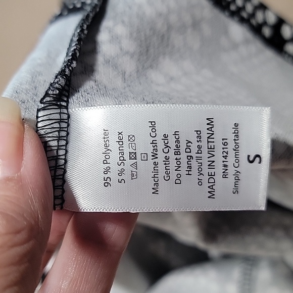 LuLaRoe Size S Black with Abstract White Circles Bodycon Pencil/Bandage Skirt - Picture 9 of 9